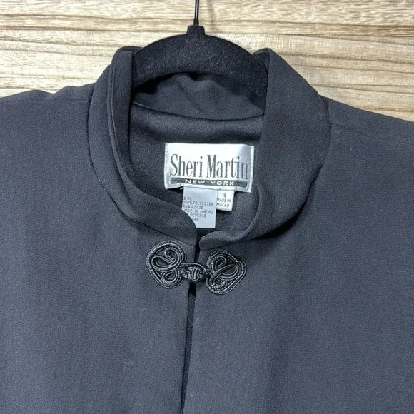 Sheri Martin New York Black Sheer Maxi Dress Plus Size 18 - Picture 10 of 12